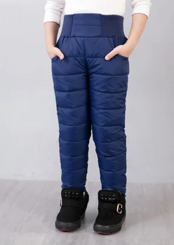 Dječje zimske hlače za djevojčice i dječake, sa pamučnom postavom Debele tople hlače Vodootporan Svakodnevne hlače 8 godina Elastične Dječačke hlače s visokim strukom