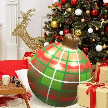 2022 Novi Božićni Zračni Balon Dekoracije PV 60 cm Velike Dekoracije Božićnog Drvca Balon Inflatable Igračka Za Dvorište Otvora Prozora